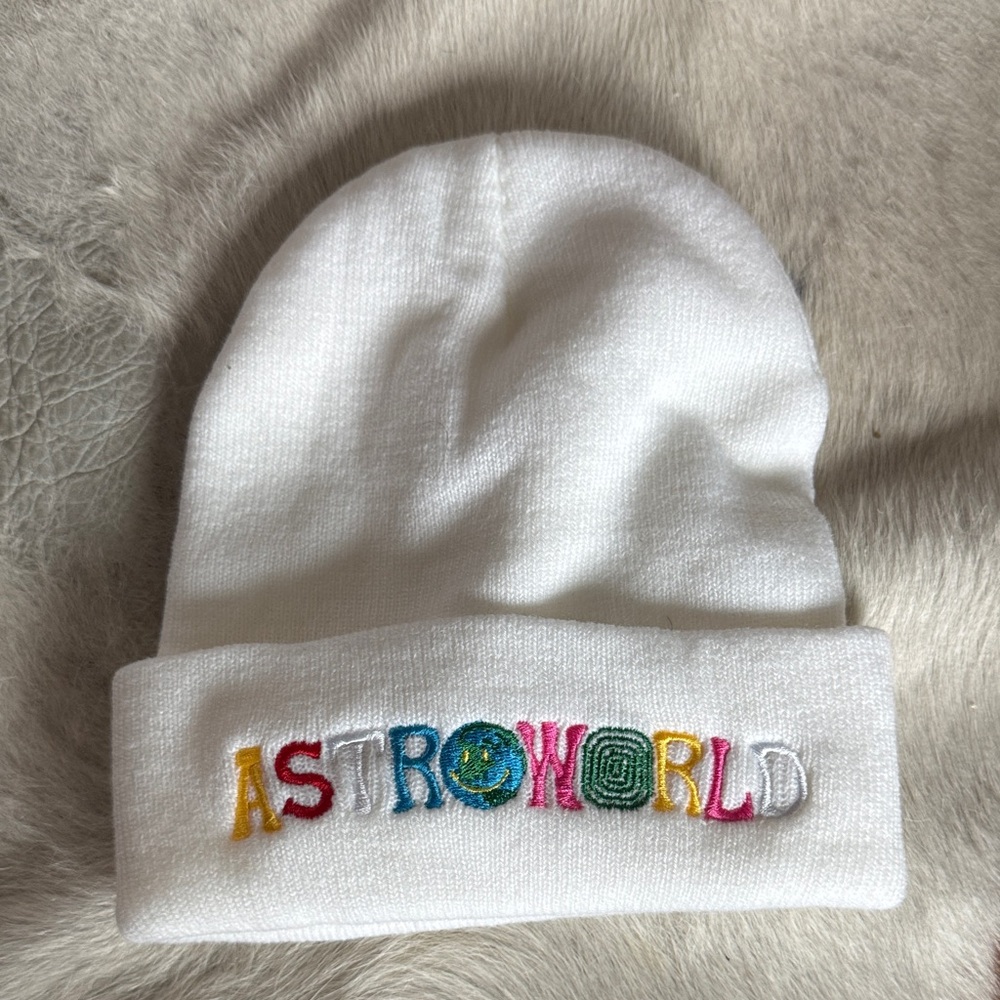 Astrosworld White Beanie